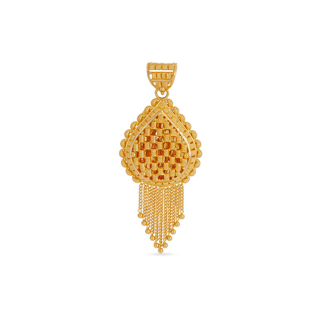 Tanishq 22KT Gold Pendant for Women 