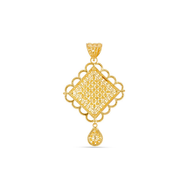Tanishq 22KT Gold Pendant for Women 4