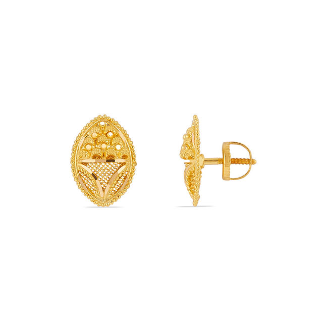 Tanishq 22KT Gold Earrings for Women 2