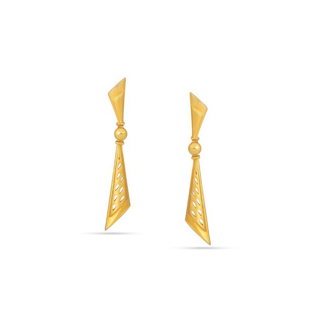 Tanishq 22KT Gold Earrings for Women 