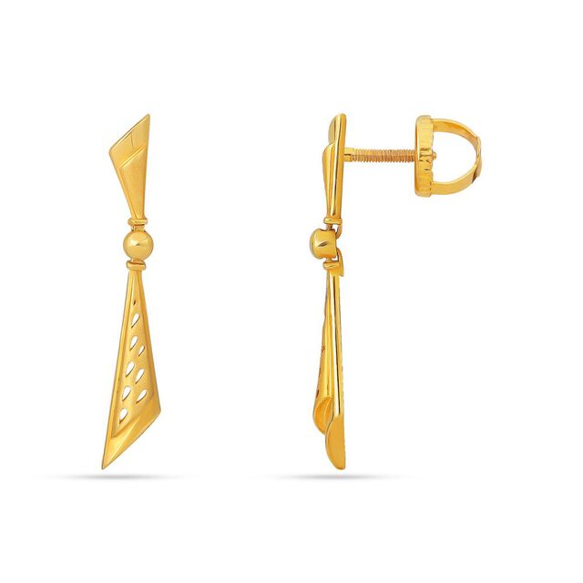 Tanishq 22KT Gold Earrings for Women 2