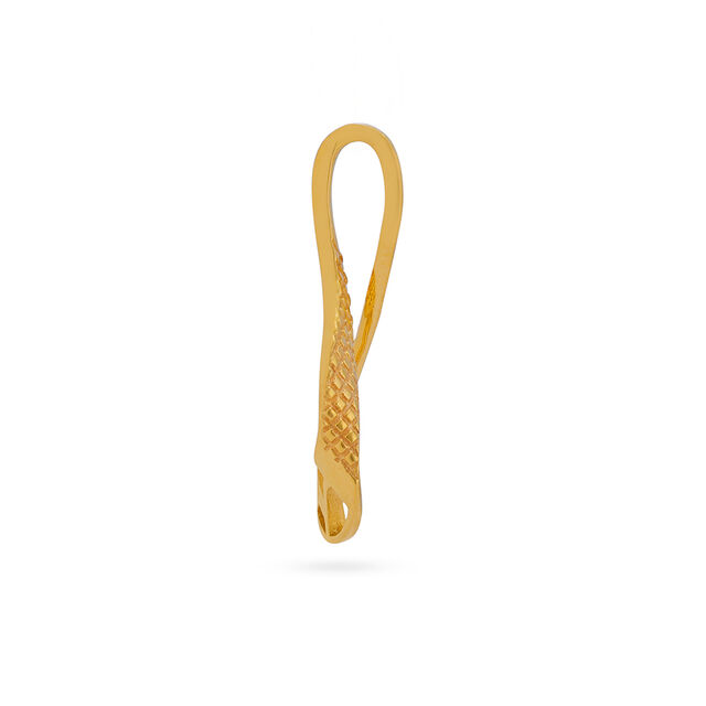 Twisted Geometric Teardrop Pendant 2