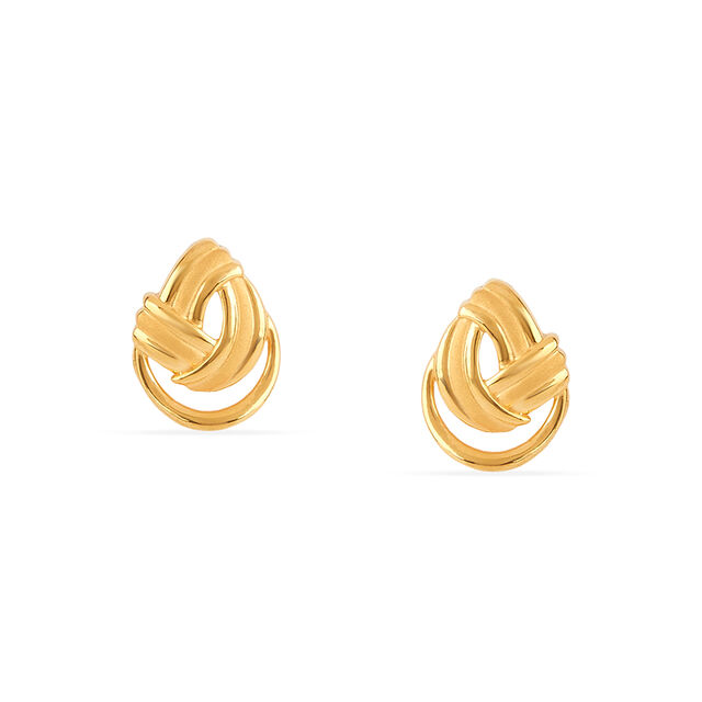 Tanishq 22KT Gold Earrings for Women 