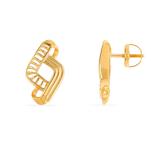 Tanishq 22KT Gold Earrings for Women 3