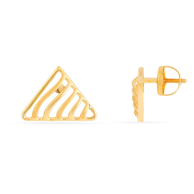 Tanishq 22KT Gold Earrings for Women 3