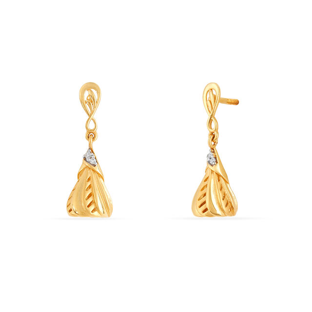 Tanishq 22KT Gold Earrings for Women 2