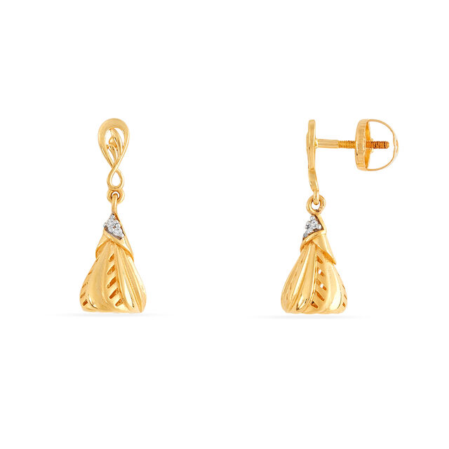 Tanishq 22KT Gold Earrings for Women 3