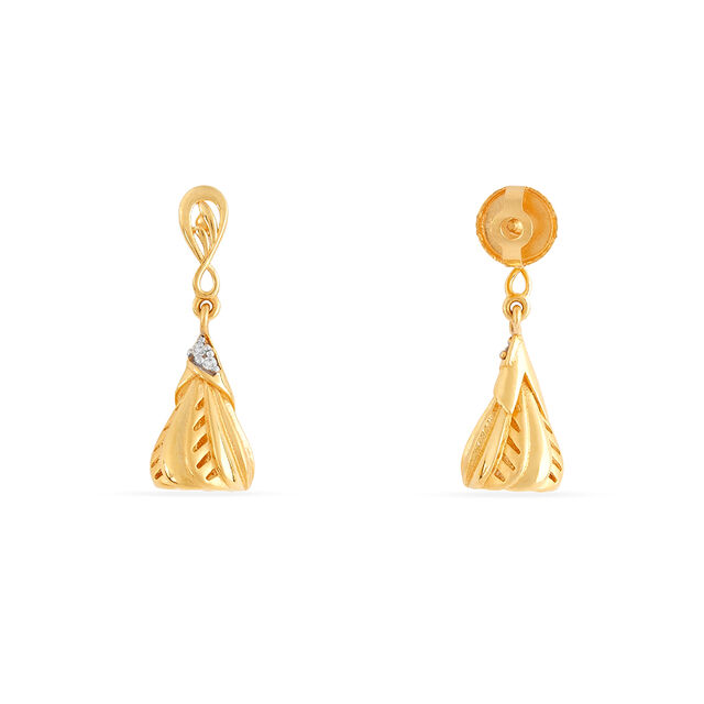 Tanishq 22KT Gold Earrings for Women 4