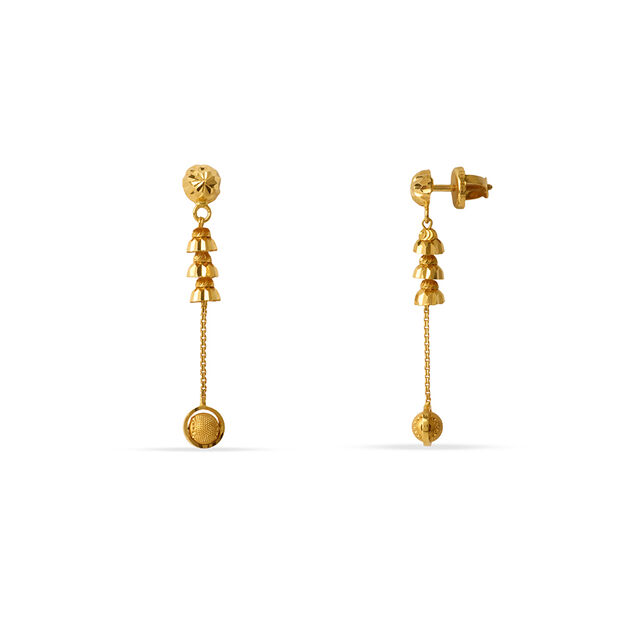 Tanishq 22KT Gold Earrings for Women 2