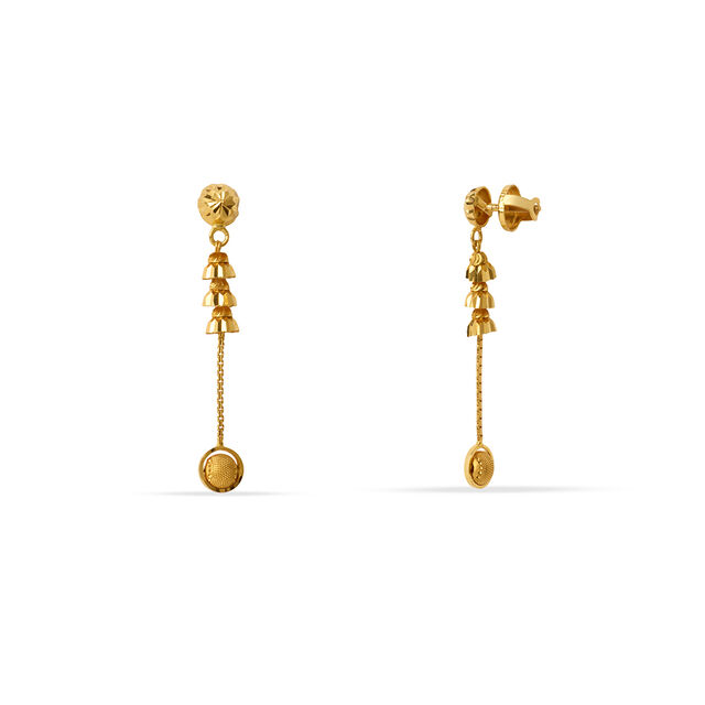 Tanishq 22KT Gold Earrings for Women 3