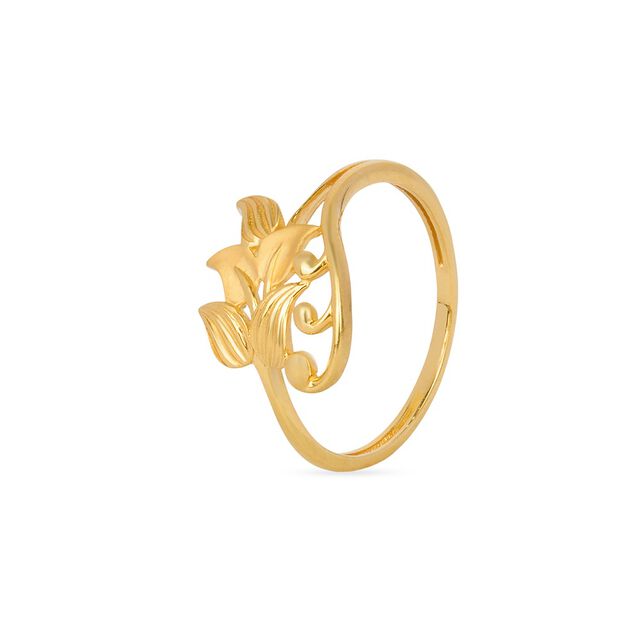 Tanishq 22KT Gold Finger Ring for Women 2