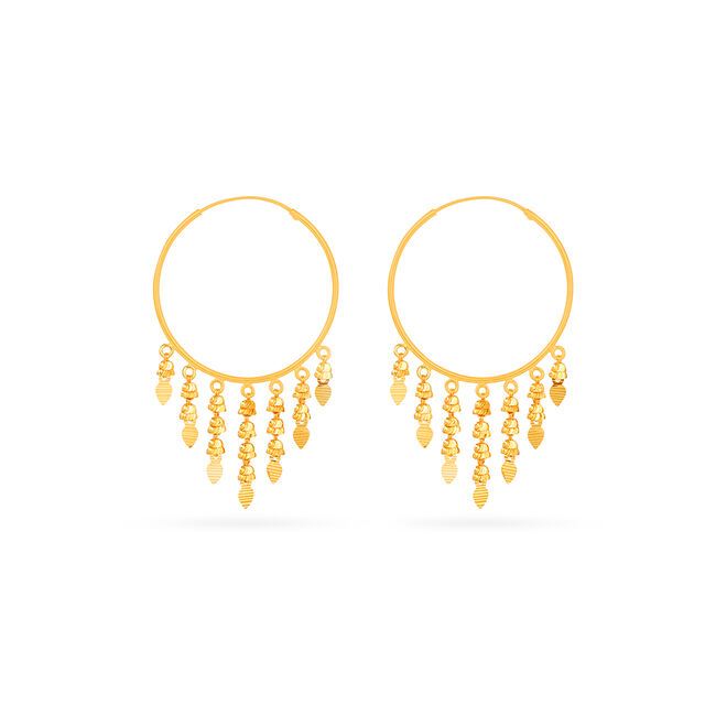 Tanishq 22 Karat Gold Earrings for Women