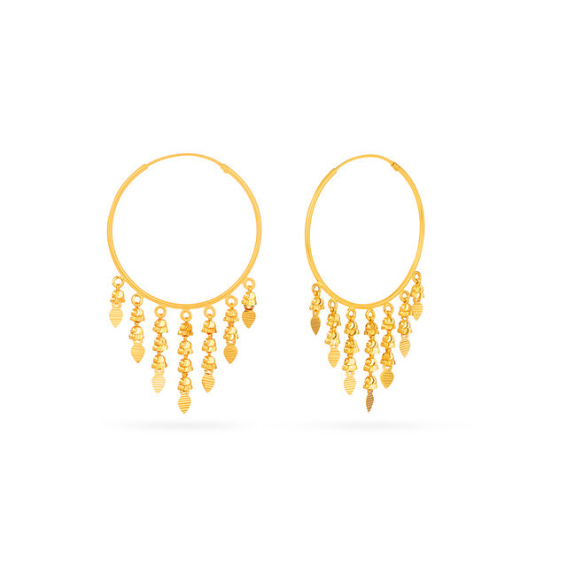 Tanishq 22 Karat Gold Earrings for Women