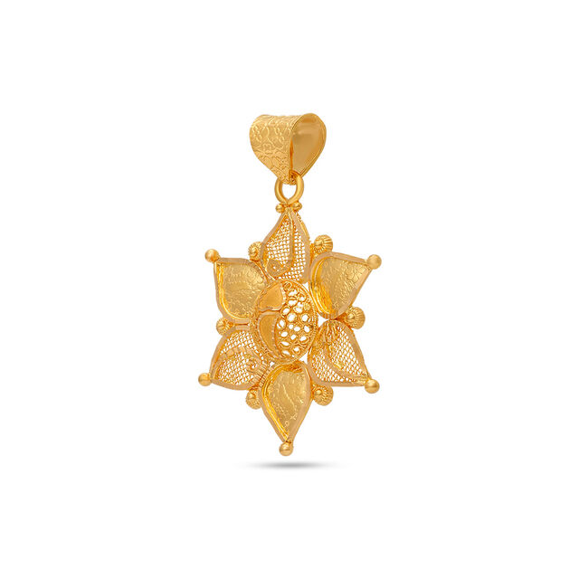 Tanishq 22 Karat Gold Pendant for Women