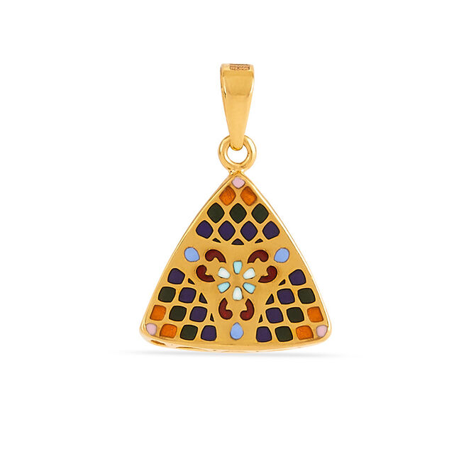 Tanishq 22KT Gold Pendant for Women 