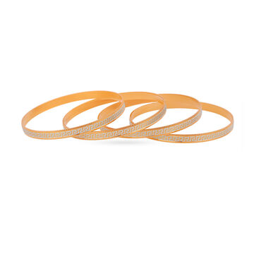Intricately Studded Gold Bangle