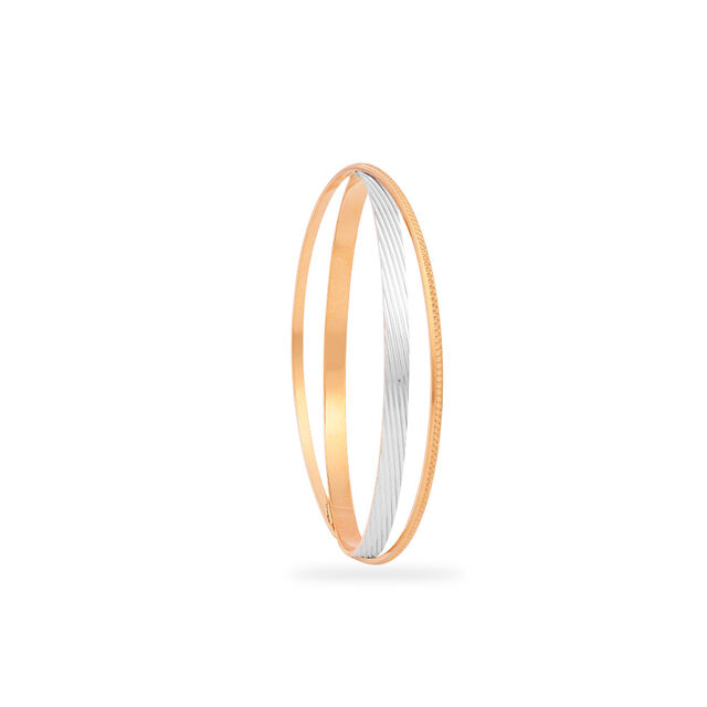 Sleek Modern Gold Bracelet