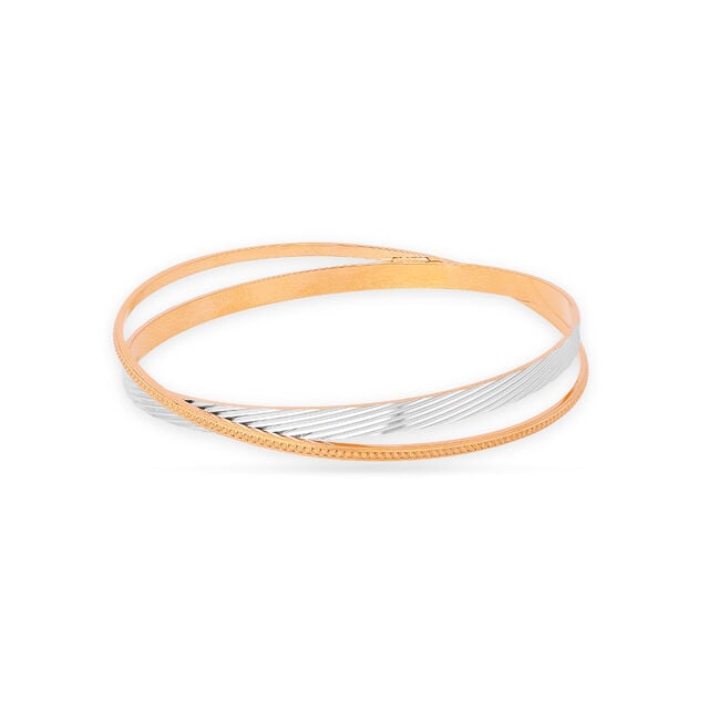 Sleek Modern Gold Bracelet