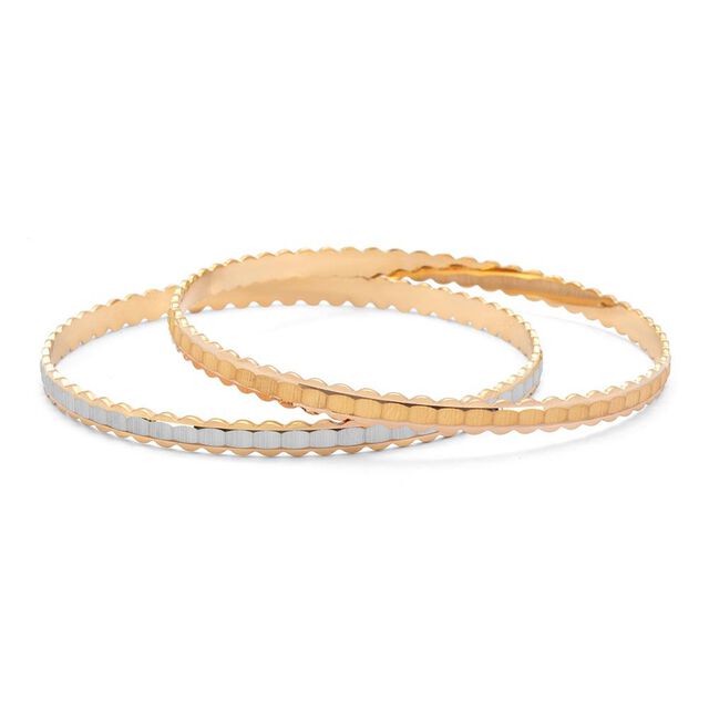 Dual Harmony Gold Bangles 