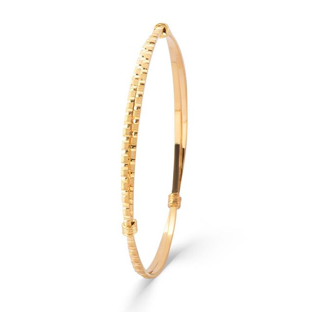 Sleek Minimalist Gold Bangle 2