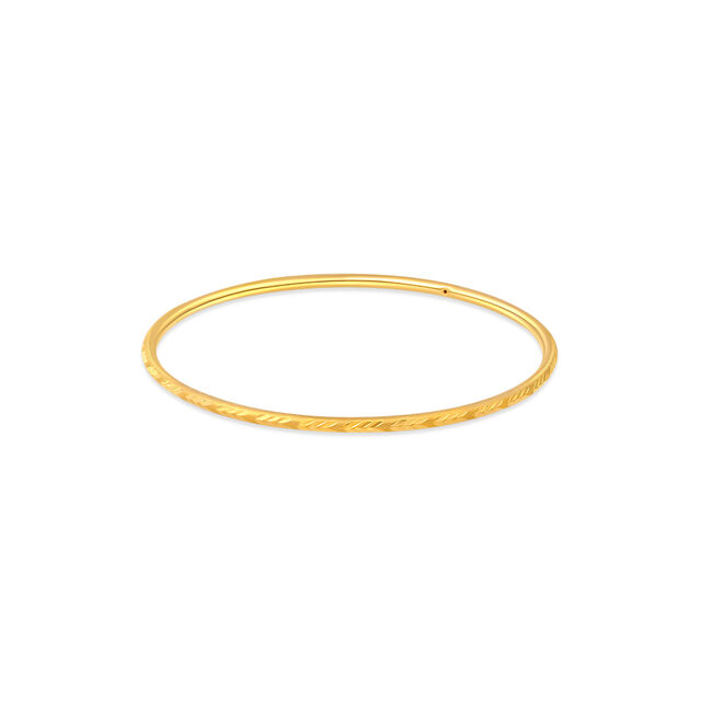 Heritage Engraved Gold Bangle