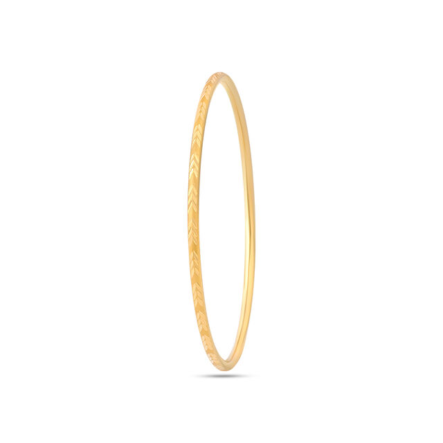 Heritage Engraved Gold Bangle