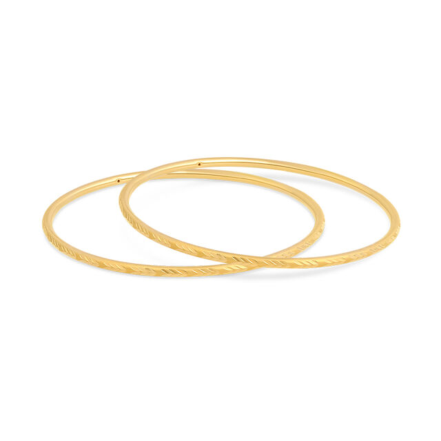 Heritage Engraved Gold Bangle