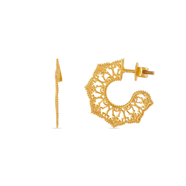 Tanishq 22 Karat Gold Earrings for Women