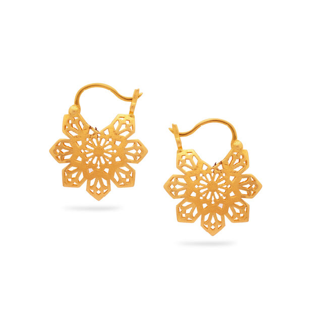 Delicate Snowflake Earrings,,hi-res 