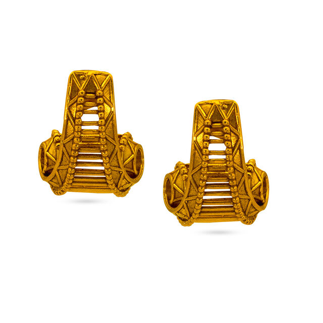 Tanishq 22 Karat Gold Earrings for Women 