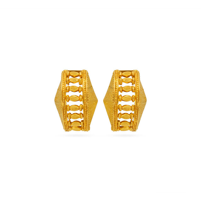 Tanishq 22 Karat Gold Earrings for Women 
