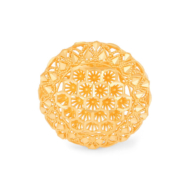 Tanishq 22KT Gold Finger Ring for Women 