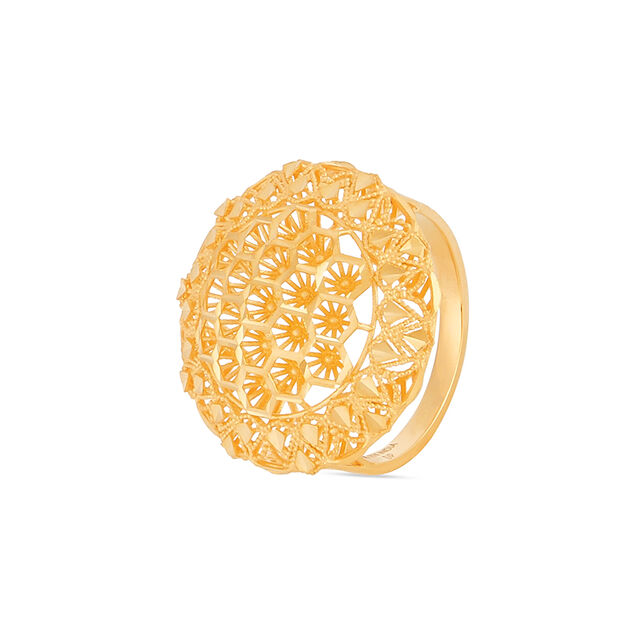 Tanishq 22KT Gold Finger Ring for Women 2