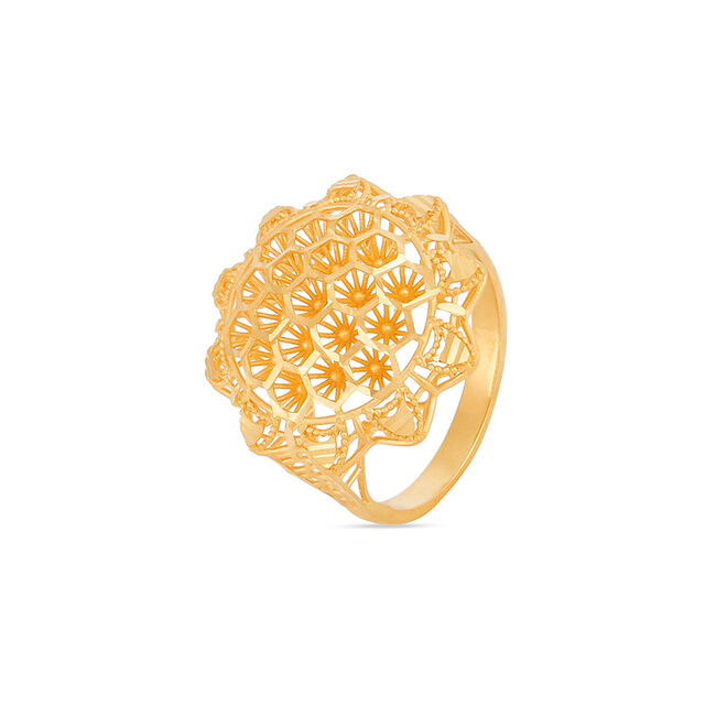 Tanishq 22KT Gold Finger Ring for Women 2