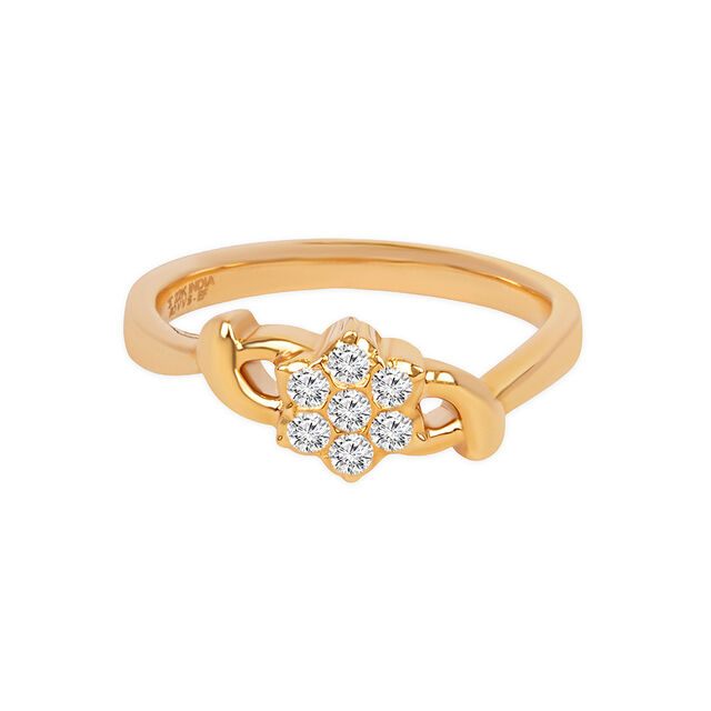 Tanishq 22KT Diamond Finger Ring for Women 