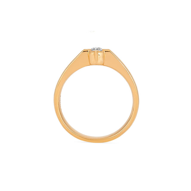 Tanishq 22KT Diamond Finger Ring for Women 3