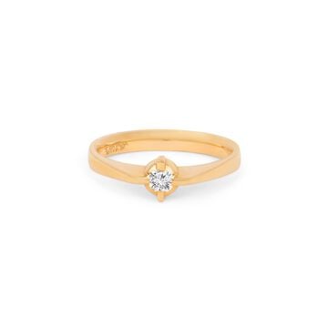Tanishq 22KT Diamond Finger Ring for Women
