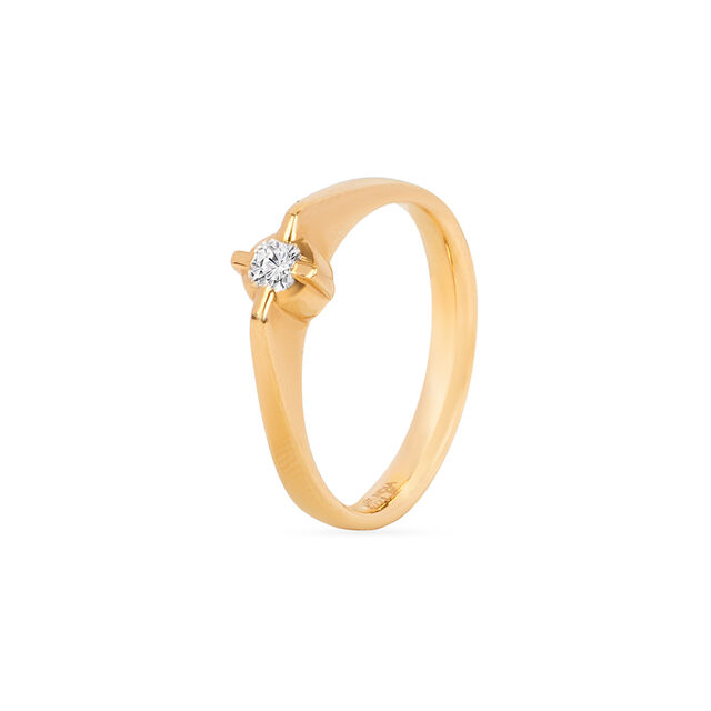 Tanishq 22KT Diamond Finger Ring for Women 2