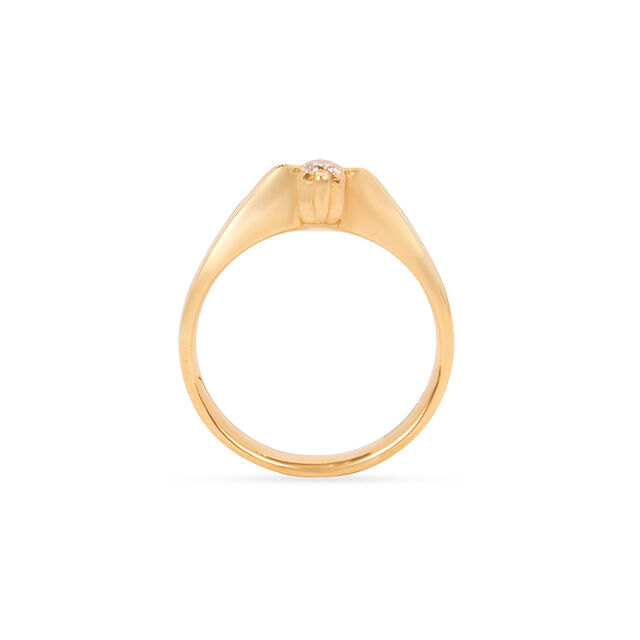 Tanishq 22KT Diamond Finger Ring for Women 3