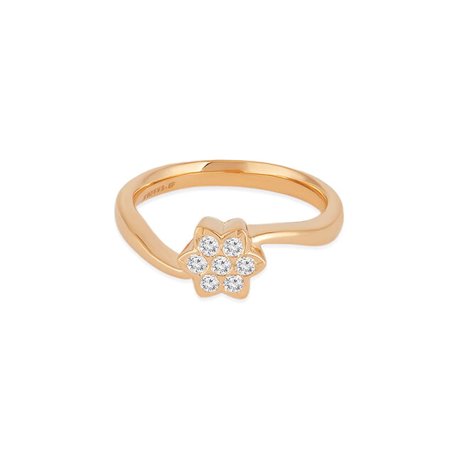 Tanishq 22KT Diamond Finger Ring for Women 
