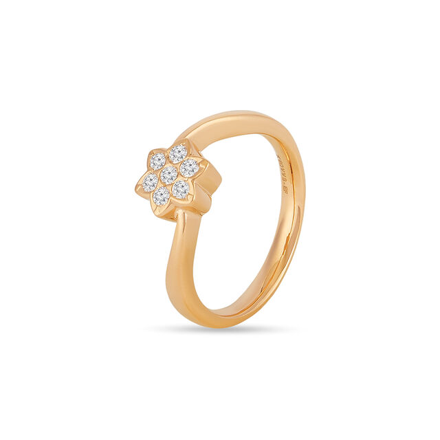 Tanishq 22KT Diamond Finger Ring for Women 2