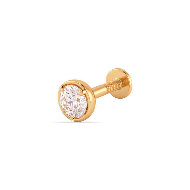 Tanishq 22KT Diamond Nose Pin 4