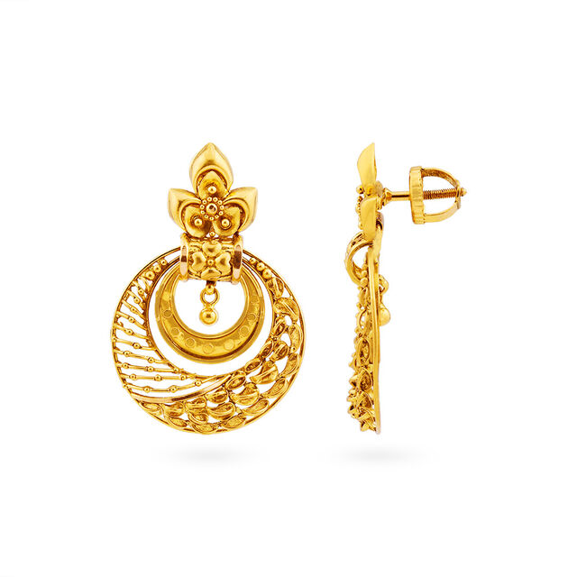 Tanishq 22 KT Gold Earrings for Women 2