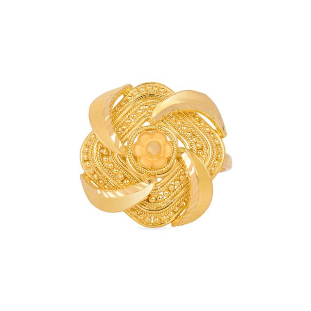 Tanishq 22KT Gold Finger Ring for Women 