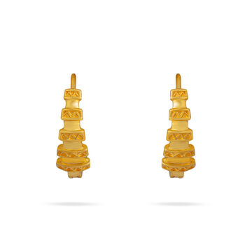 Tiered Gold Sculptural Earrings
