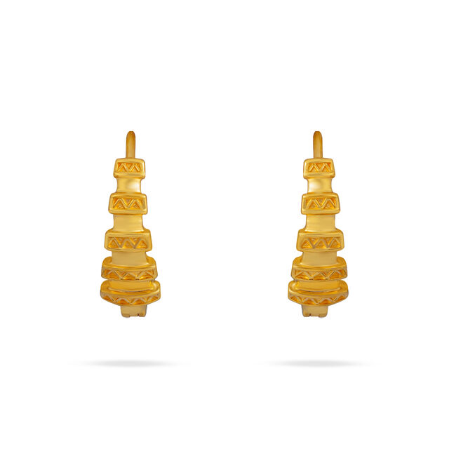 Tiered Gold Sculptural Earrings