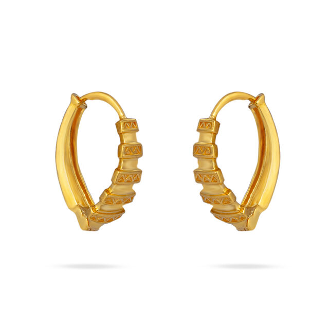 Tiered Gold Sculptural Earrings