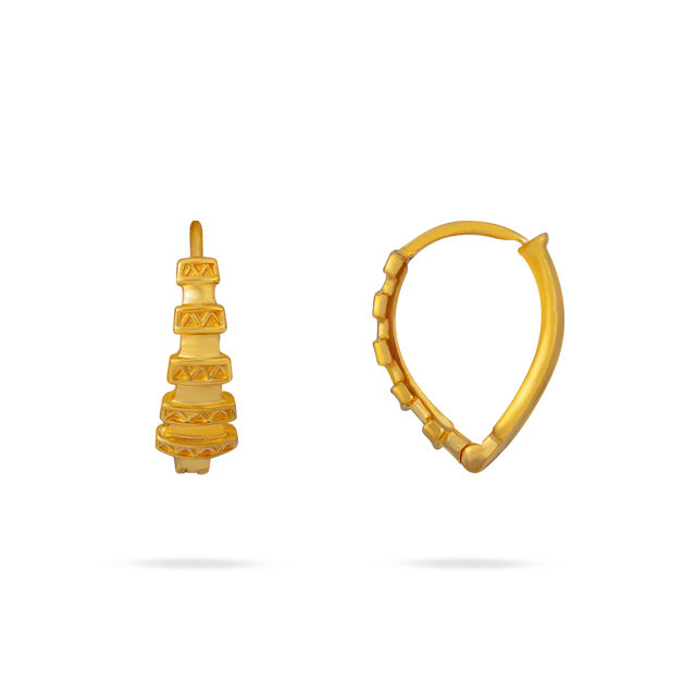 Tiered Gold Sculptural Earrings