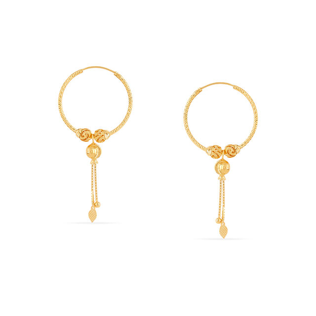 Tanishq 22KT Gold Earrings 