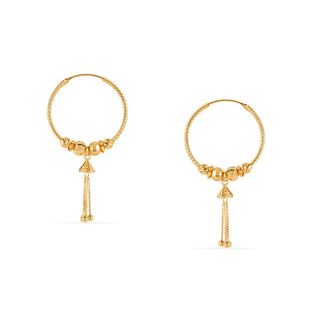 Tanishq 22KT Gold Earrings 